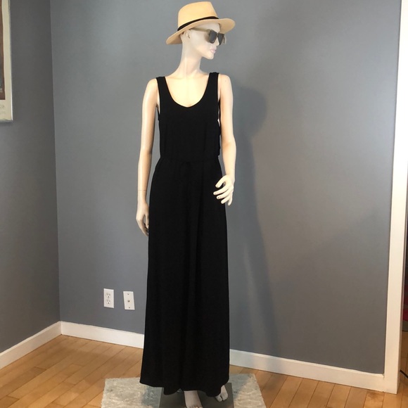 NWT Vince Black Maxi Sleeveless Dress Sz XS - Picture 1 of 8